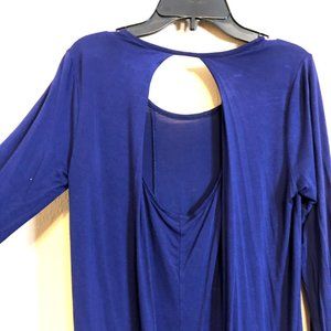Charlotte Russe, Royal Blue Dress (XS) Long Sleeve